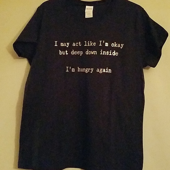 I'm Hungry Again Black Short Sleeve Tee - Picture 1 of 2